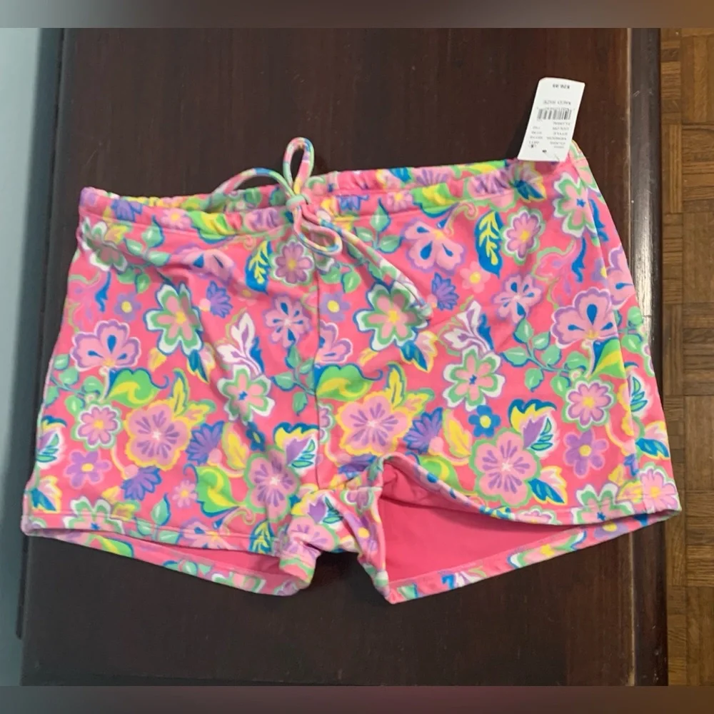NWT_Pink Floral Boyshort Bikini Bottoms__NWT - Picture 8 of 9
